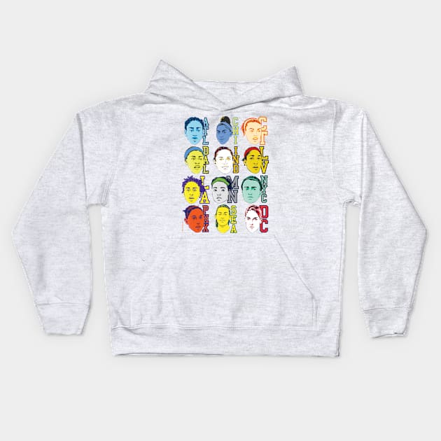 Basketball 12 Kids Hoodie by kwasi81